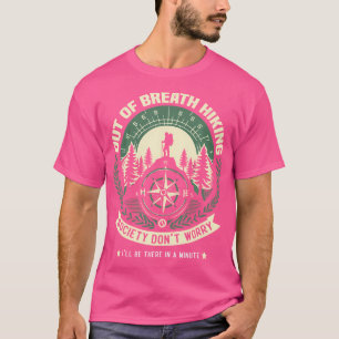 Uit de adem wandelen samenleving maak je geen zorg t-shirt