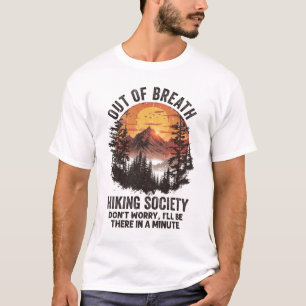 Uit de adem wandelen samenleving maak je geen zorg t-shirt