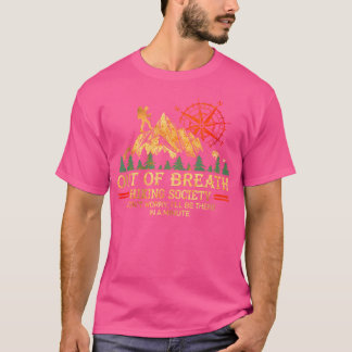 Uit de adem wandelen samenleving maak je geen zorg t-shirt
