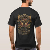 Uit de as herboren Schedel Phoenix Omarm de T-shirt (Achterkant)