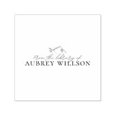 Uit de bibliotheek van aangepaste naam boekstempel  zelfinktende stempel (Design)