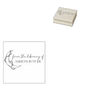 Uit de bibliotheek van aangepaste naam houten stem rubberstempel (Gestempeld)