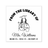 Uit de bibliotheek van | Afstuderen Meisje Boek Le Zelfinktende Stempel (Design)