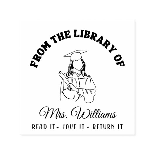 Uit de bibliotheek van | Afstuderen Meisje Boek Le Zelfinktende Stempel (Design)