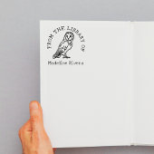 Uit de bibliotheek van Barn Owl Book Rubberstempel
