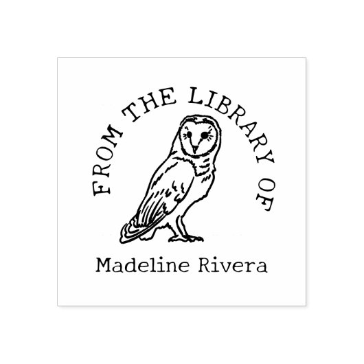 Uit de bibliotheek van Barn Owl Book Rubberstempel (Afrduk)