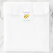 "Uit de bibliotheek van" bijen-boekenplat sticker (Tas)