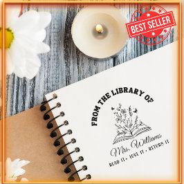 Uit de bibliotheek van | Bloemen  Docentenboek Zelfinktende Stempel