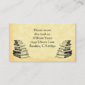 Uit de Bibliotheek van  Boeken Bookplate Visitekaartje (Achterkant)
