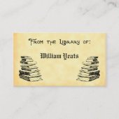 Uit de Bibliotheek van  Boeken Bookplate Visitekaartje (Voorkant)