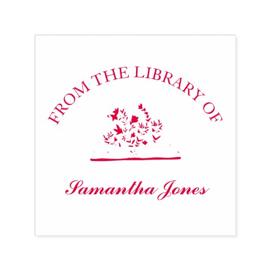 Uit de bibliotheek van Boekstempel Elegant Zelfinktende Stempel (Design)