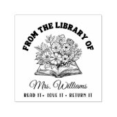 Uit de bibliotheek van | Bosbloemen  boek Zelfinktende Stempel (Design)