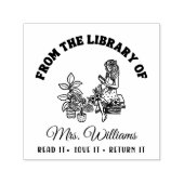 Uit de bibliotheek van | Botanisch Meisje  Boek Zelfinktende Stempel (Design)