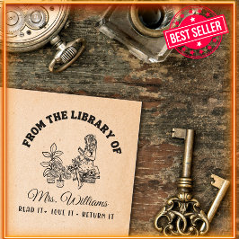 Uit de bibliotheek van | Botanisch Meisje  Boek Zelfinktende Stempel