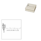 Uit de bibliotheek van de aangepaste naam Wood Sta Rubberstempel (Gestempeld)