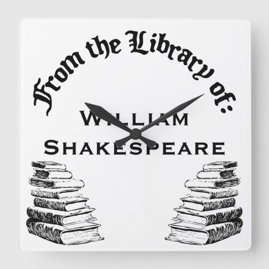 Uit de bibliotheek van de aangepaste wandklok (Voorkant)