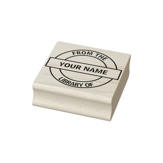 Uit de bibliotheek van de boekenplaat rubberstempel (Stempel)