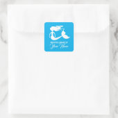 Uit de bibliotheek van de boekplaatstickers van ki vierkante sticker (Tas)