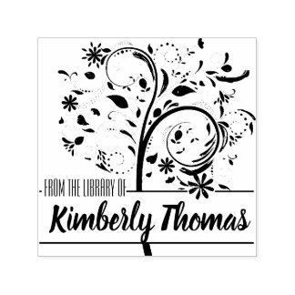 Uit de bibliotheek van de boekplaatzegel - Ex-libr Zelfinktende Stempel