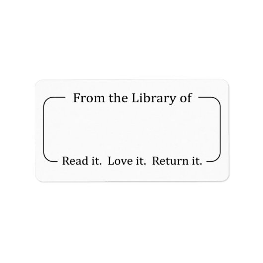 Uit de bibliotheek van de Etiketten, de Gift van d Etiket (Voorkant)