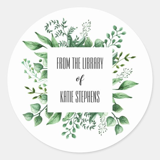 Uit de bibliotheek van de Etiketten van het Eigen  (Voorkant)