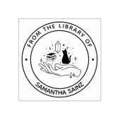 Uit de bibliotheek van de kat van de Boekstempel Rubberstempel (Afrduk)