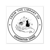 Uit de bibliotheek van de kat van de Boekstempel Zelfinktende Stempel (Design)