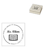 Uit de bibliotheek van de leraar rubberstempel (Gestempeld)