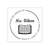 Uit de bibliotheek van de leraar rubberstempel (Afrduk)