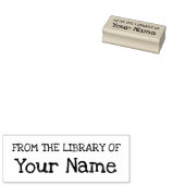 Uit de bibliotheek van de naam van het kind rubberstempel (Gestempeld)