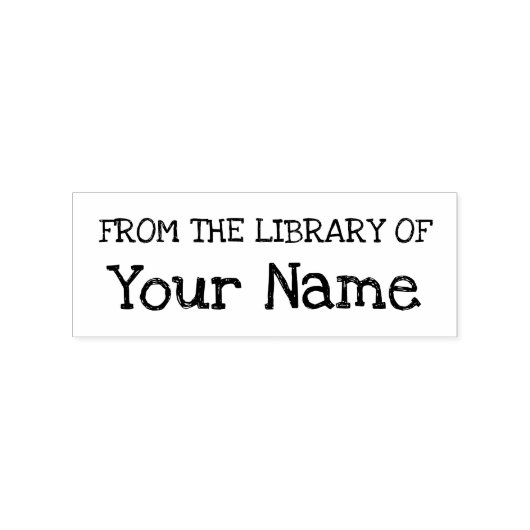 Uit de bibliotheek van de naam van het kind rubberstempel (Afrduk)