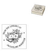 Uit de bibliotheek van een antiek botanisch boek i rubberstempel (Gestempeld)