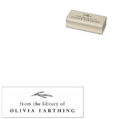 uit de bibliotheek van | Eenvoudige Ex Libris Aang Rubberstempel (Gestempeld)