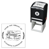 uit de bibliotheek van | Eenvoudige moderne boekst Zelfinktende Stempel (In situ)