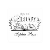 Uit de bibliotheek van Elegant Leaves Custom Rubberstempel (Afrduk)