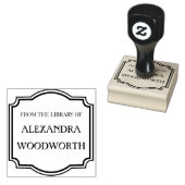 Uit de bibliotheek van elegant lijst rubberstempel (Gestempeld)