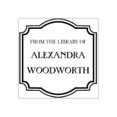 Uit de bibliotheek van elegant lijst rubberstempel (Afrduk)