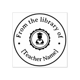 Uit de bibliotheek van Ex Libris afstudeerleerkrac Rubberstempel