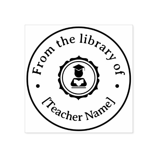Uit de bibliotheek van Ex Libris afstudeerleerkrac Rubberstempel (Afrduk)