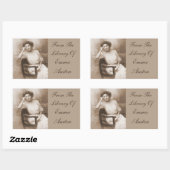 Uit de bibliotheek van... fotoboek rechthoekige sticker (Vel)