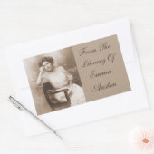 Uit de bibliotheek van... fotoboek rechthoekige sticker (Envelop)