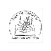 Uit de bibliotheek van Ganesha God Book Rubberstempel (Afrduk)