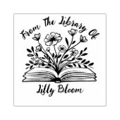 Uit de bibliotheek van - gepersonaliseerde naam rubberstempel (Afrduk)