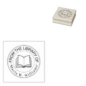 Uit de bibliotheek van - gepersonaliseerde naam rubberstempel (Gestempeld)