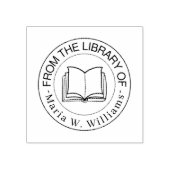 Uit de bibliotheek van - gepersonaliseerde naam rubberstempel (Afrduk)