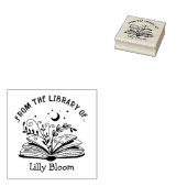 Uit de bibliotheek van - gepersonaliseerde naam rubberstempel (Gestempeld)