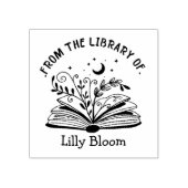 Uit de bibliotheek van - gepersonaliseerde naam rubberstempel (Afrduk)