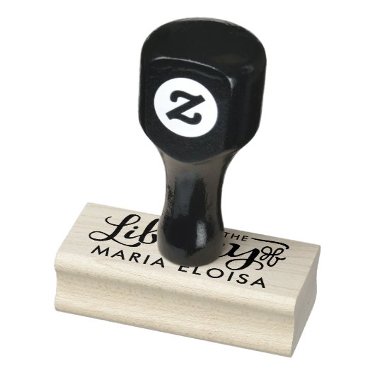 Uit de bibliotheek van - Gepersonaliseerde rubbere Rubberstempel (Stempel)