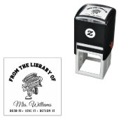 Uit de bibliotheek van | Grappig school leraar boe Zelfinktende Stempel (In situ)