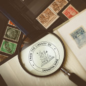 Uit de bibliotheek van het boekenboek van het meis  zelfinktende stempel